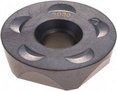 Ingersoll Cutting Tools - RPLB250700 Grade IN2030 Carbide Milling Insert - TiAlN Finish, 0.308" Thick, 1" Inscribed Circle, 1/2" Corner Radius - USA Tool & Supply