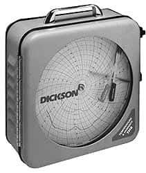 Dickson - -20 to 50°C, 7 Day Recording Time Chart - 0.85 Humidity, Use with 8 Inch Temp and Humidity Recorders - USA Tool & Supply