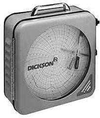 Dickson - -20 to 50°C, 7 Day Recording Time Chart - 0.85 Humidity, Use with 8 Inch Temp and Humidity Recorders - USA Tool & Supply