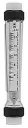 King - 2" FNPT Port Polysulfone Tube, PVDF Union End Flowmeter - 125 Max psi, 80 GPM, Plastic - USA Tool & Supply