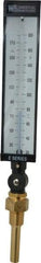 WGTC - 20 to 180°F, Industrial Thermometer with Standard Thermowell - 3-1/2 Inch Stem Length, 1-1/4 to 18 Inch Thread - USA Tool & Supply