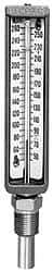 WGTC - 40 to 260°F, Back Angle Industrial Thermometer - 2 Inch Stem Length - USA Tool & Supply