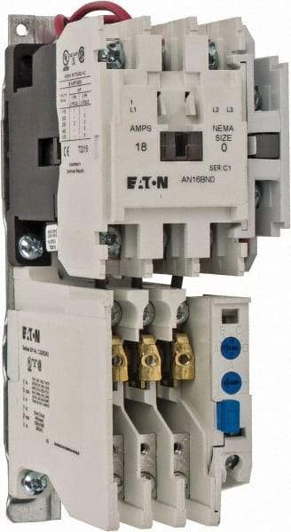 Eaton Cutler-Hammer - 240 Coil VAC, 18 Amp, Nonreversible Open Enclosure NEMA Motor Starter - 3 hp at 1 Phase - USA Tool & Supply