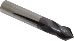 Value Collection - 1/2" Diam, 1" LOC, 4 Flute, 90° Point Angle, Solid Carbide Drill Mill - AlTiN Finish, 3" OAL, 1/2" Shank Diam - USA Tool & Supply
