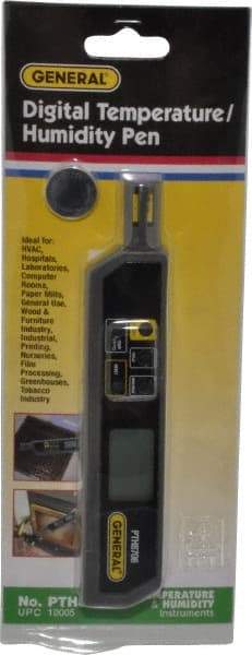 General - 32 to 122°F, 25 to 95% Humidity Range, Thermo-Hygrometer - 5% Relative Humidity Accuracy - USA Tool & Supply