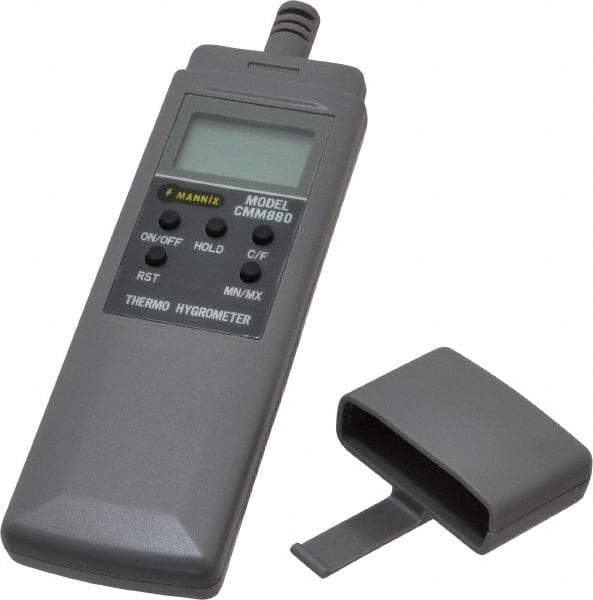 General - 14 to 122°F, 5 to 95% Humidity Range, Thermo-Hygrometer - 3% Relative Humidity Accuracy - USA Tool & Supply