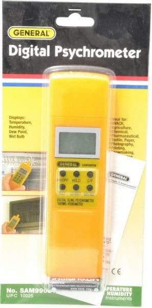 General - Digital Psychrometers Type: Digital Psychrometer - USA Tool & Supply