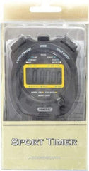 General - Small Display Stop Watch - Black - USA Tool & Supply