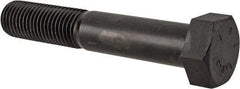 Value Collection - 1-3/8 - 6 UNC, 8" Length Under Head Hex Head Cap Screw - Partially Threaded, Grade 8 Alloy Steel, Uncoated, 2-1/16" Hex - USA Tool & Supply