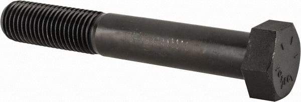 Value Collection - 1-3/8 - 6 UNC, 9" Length Under Head Hex Head Cap Screw - Partially Threaded, Grade 8 Alloy Steel, Uncoated, 2-1/16" Hex - USA Tool & Supply