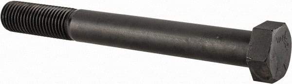 Value Collection - 1-3/8 - 6 UNC, 12" Length Under Head Hex Head Cap Screw - Partially Threaded, Grade 8 Alloy Steel, Uncoated, 2-1/16" Hex - USA Tool & Supply