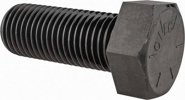 Value Collection - 1-3/4 - 5 UNC, 4-1/2" Length Under Head Hex Head Cap Screw - Fully Threaded, Grade 8 Alloy Steel, Uncoated, 2-5/8" Hex - USA Tool & Supply