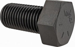 Value Collection - 2 - 4-1/2 UNC, 4" Length Under Head Hex Head Cap Screw - Fully Threaded, Grade 8 Alloy Steel, Uncoated, 3" Hex - USA Tool & Supply
