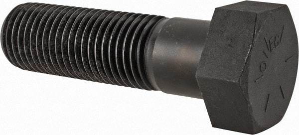 Value Collection - 2 - 4-1/2 UNC, 7" Length Under Head Hex Head Cap Screw - Partially Threaded, Grade 8 Alloy Steel, Uncoated, 3" Hex - USA Tool & Supply