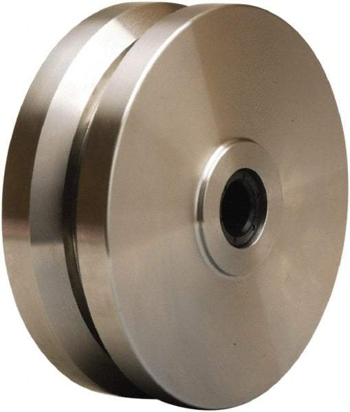 Hamilton - 6 Inch Diameter x 2 Inch Wide, Stainless Steel Caster Wheel - 1,000 Lb. Capacity, 2-1/4 Inch Hub Length, 3/4 Inch Axle Diameter, Delrin Bearing - USA Tool & Supply