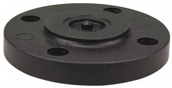 NIBCO - 2" Pipe, 6" OD, Polypropylene Blind Pipe Flange - Schedule 80, Black - USA Tool & Supply