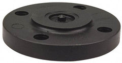 NIBCO - 6" Pipe, 11" OD, Polypropylene Blind Pipe Flange - Schedule 80, Black - USA Tool & Supply