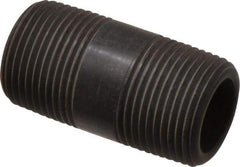 NIBCO - 3/4" Pipe, 2" Long Polypropylene Threaded Plastic Pipe Nipple - Schedule 80, Black - USA Tool & Supply