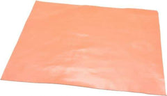 Made in USA - 12" Long, 12" Wide, 0.031" Thick, Silicone Rubber Foam Sheet - 30 Durometer, Orange-Red, -60 to 500°F, 650 psi Tensile Strength, Stock Length - USA Tool & Supply