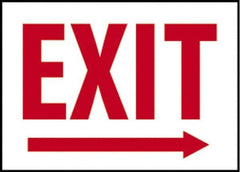 NMC - Exit, Plastic Exit Sign - 14" Wide x 10" High - USA Tool & Supply