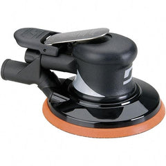 Dynabrade - 12,000 OPM, 18 CFM Air Consumption, Palm Air Orbital Sander - Round Pad, 1/4 NPT Inlet - USA Tool & Supply