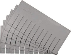 Quantum Storage - 16-1/2" Wide x 8" High, Gray Bin Divider - Use with DG92080 - USA Tool & Supply
