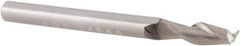 SGS - 1/8", 3/8" LOC, 1/8" Shank Diam, 1-1/2" OAL, 2 Flute, Solid Carbide Square End Mill - Single End, TiB2 Finish, Spiral Flute, 35° Helix, Centercutting, Right Hand Cut, Right Hand Flute, Series 47 - USA Tool & Supply