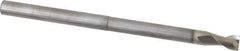 SGS - 1/4", 3/8" LOC, 1/4" Shank Diam, 4" OAL, 2 Flute, Solid Carbide Square End Mill - Single End, TiB2 Finish, Spiral Flute, 35° Helix, Centercutting, Right Hand Cut, Right Hand Flute, Series 47E - USA Tool & Supply