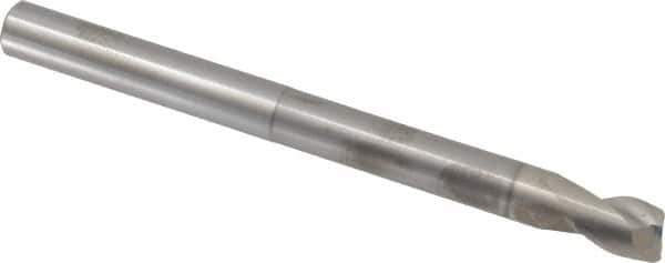 SGS - 1/2", 5/8" LOC, 1/2" Shank Diam, 6" OAL, 2 Flute, Solid Carbide Square End Mill - Single End, TiB2 Finish, Spiral Flute, 35° Helix, Centercutting, Right Hand Cut, Right Hand Flute, Series 47E - USA Tool & Supply