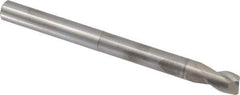 SGS - 1/2", 5/8" LOC, 1/2" Shank Diam, 6" OAL, 2 Flute, Solid Carbide Square End Mill - Single End, TiB2 Finish, Spiral Flute, 35° Helix, Centercutting, Right Hand Cut, Right Hand Flute, Series 47E - USA Tool & Supply