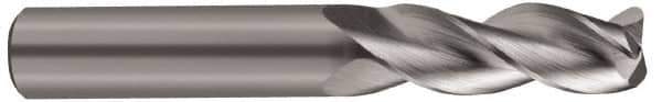 SGS - 5/8", 3 Flute, Single End, Solid Carbide, 0.03" Corner Radius End Mill - 3-3/4" OAL, 38° Helix, Right Hand Flute, 1-5/8" LOC, Right Hand Cut - USA Tool & Supply