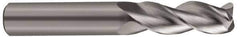 SGS - 5/8", 3 Flute, Single End, Solid Carbide, 0.03" Corner Radius End Mill - 3-3/4" OAL, 38° Helix, Right Hand Flute, 1-5/8" LOC, Right Hand Cut - USA Tool & Supply