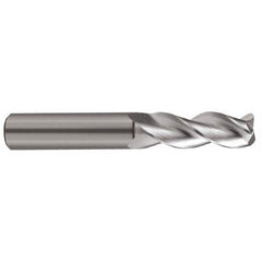 SGS - 3/4" Diam 3 Flute Solid Carbide 0.09" Corner Radius End Mill - USA Tool & Supply