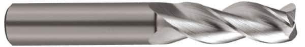 SGS - 3/4", 3 Flute, Single End, Solid Carbide, 0.06" Corner Radius End Mill - 4" OAL, 38° Helix, Right Hand Flute, 1-5/8" LOC, Right Hand Cut - USA Tool & Supply