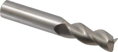 SGS - 1/2", 3 Flute, Single End, Solid Carbide, 0.06" Corner Radius End Mill - 3-1/4" OAL, 38° Helix, Right Hand Flute, 1-1/4" LOC, Right Hand Cut - USA Tool & Supply