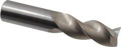 SGS - 3/4", 3 Flute, Single End, Solid Carbide, 0.03" Corner Radius End Mill - 4" OAL, 38° Helix, Right Hand Flute, 1-5/8" LOC, Right Hand Cut - USA Tool & Supply