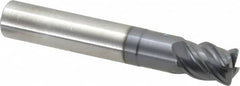 SGS - 7/16" Diam 4 Flute Solid Carbide 0.04" Corner Radius End Mill - USA Tool & Supply