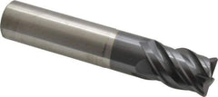 SGS - 3/4", 4 Flute, Single End, Solid Carbide, 0.06" Corner Radius End Mill - 4" OAL, Right Hand Flute, 15/16" LOC, Right Hand Cut, 1-3/4" Extended Reach - USA Tool & Supply