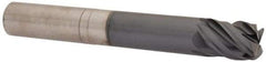 SGS - 3/4", 4 Flute, Single End, Solid Carbide, 0.06" Corner Radius End Mill - 5-1/2" OAL, Right Hand Flute, 15/16" LOC, Right Hand Cut, 3-1/4" Extended Reach - USA Tool & Supply