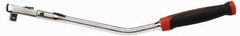 GearWrench - 3/8" Drive Pear Head Ratchet - Chrome Finish, 15-3/4" OAL, 72 Gear Teeth, Cushion Grip Handle, Flex Head - USA Tool & Supply