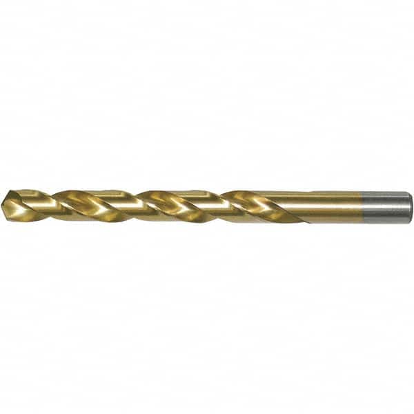 Chicago-Latrobe - 0.04 to 0.228", 135° Point, TiN Finish, High Speed Steel Jobber Length Drill Bit Set - USA Tool & Supply