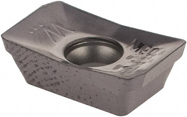 Iscar - HM90 APKT1003 Grade IC908 Carbide Milling Insert - TiAlN Finish, 0.1398" Thick, 0.8mm Corner Radius - USA Tool & Supply