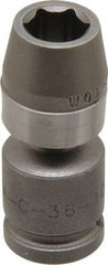 Apex - 3/8" Drive, Standard Hand Socket - 6 Points, 1-7/8" OAL, Steel - USA Tool & Supply