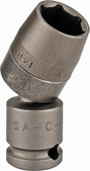 Apex - 3/8" Drive, Standard Hand Socket - 6 Points, 2-1/8" OAL, Steel - USA Tool & Supply