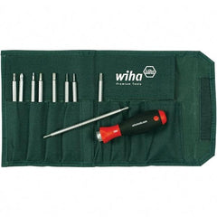 Wiha - Interchangeable Bit Screwdriver Handle - Phillips, Torx & Square Tip - USA Tool & Supply