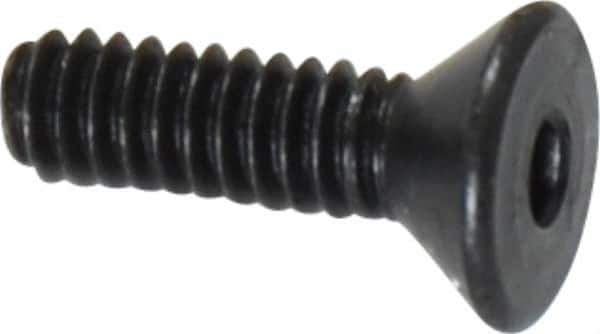Value Collection - #2-56 UNC Hex Socket Drive, 82° Flat Screw - Alloy Steel, Black Oxide Finish, Fully Threaded, 5/16" OAL - USA Tool & Supply