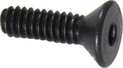 Value Collection - #2-56 UNC Hex Socket Drive, 82° Flat Screw - Alloy Steel, Black Oxide Finish, Fully Threaded, 5/16" OAL - USA Tool & Supply