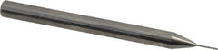 Magafor - #82 Solid Carbide 4 Flute Chucking Reamer - Spiral Flute, 0.118" Straight Shank, 3/64" Flute Length, 1-17/32" OAL - USA Tool & Supply