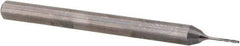 Magafor - 0.3988mm Solid Carbide 4 Flute Chucking Reamer - Spiral Flute, 0.118" Straight Shank, 5/64" Flute Length, 1-17/32" OAL - USA Tool & Supply