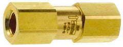 Parker - 3,000 Max psi, 3/8" Pipe, FNPT x FNPT End Connections, Brass Instrumentation Filter - Micro Rating 1, Viton Seal - USA Tool & Supply